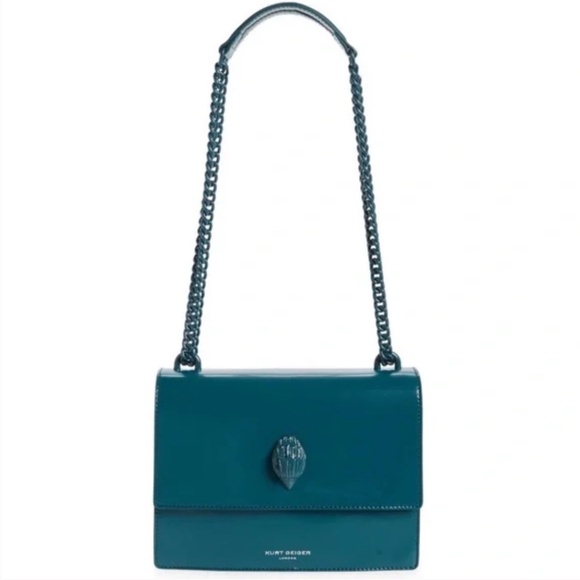 Kurt Geiger London Shoreditch Crossbody Bag Teal - Picture 1 of 10